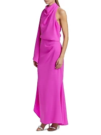 Flintshire Asymmetric Maxi Dress