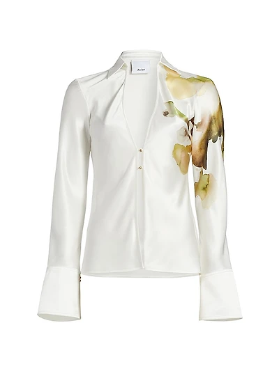 Spunhill Printed Satin Shirt