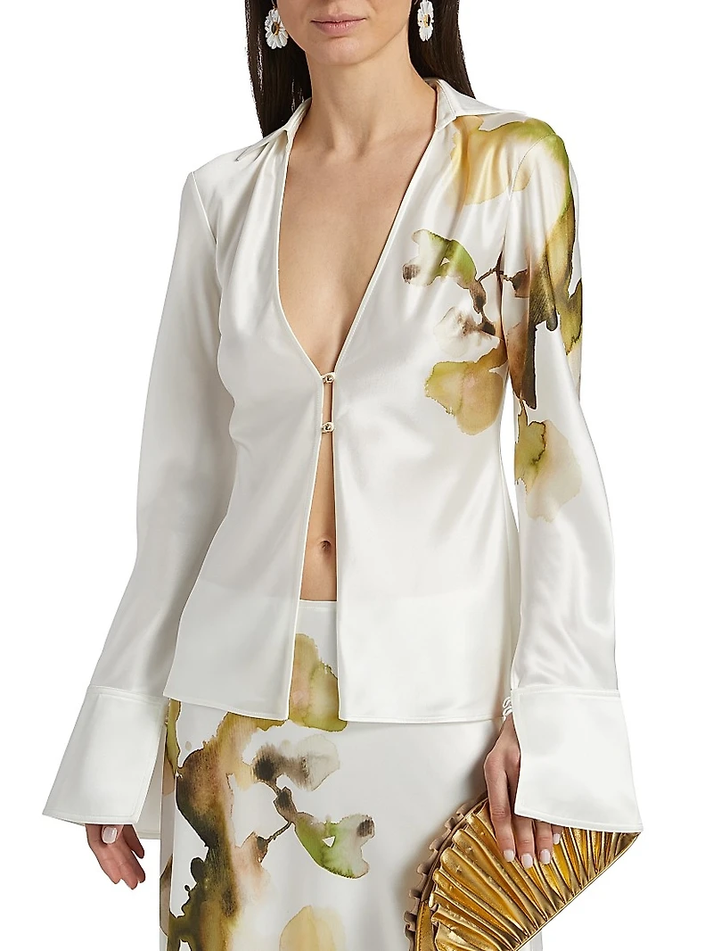 Spunhill Printed Satin Shirt