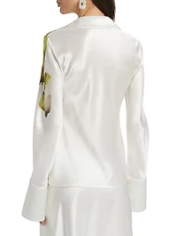 Spunhill Printed Satin Shirt