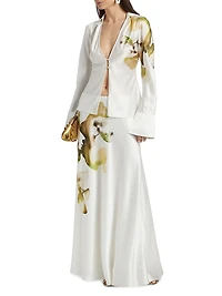 Spunhill Printed Satin Shirt