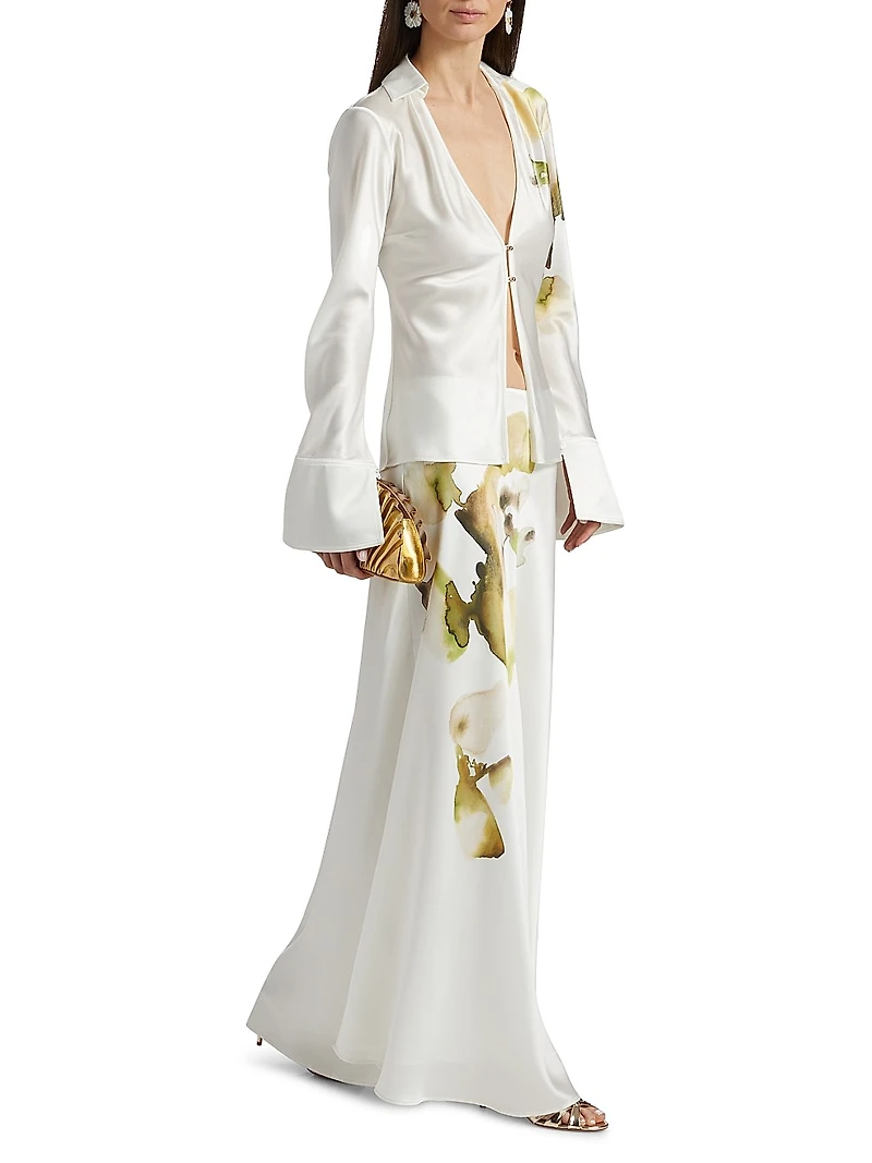 Soroba Satin Maxi Skirt