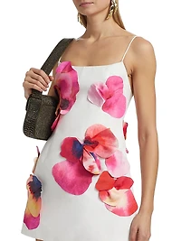 Miltonrise 3D Petal Satin Minidress