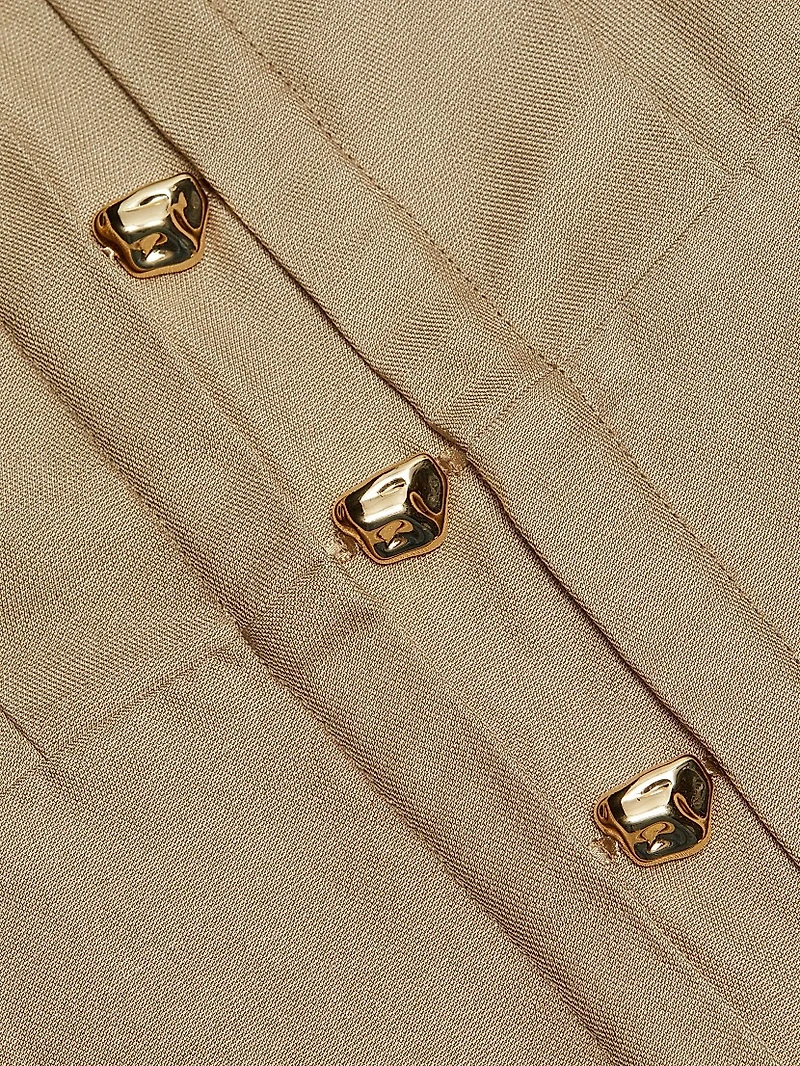 Cinderford Linen-Blend Sleeveless Minidress