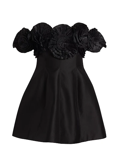 Trusley Off-the-Shoulder Satin Minidress