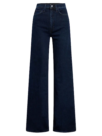Petite Mia High-Rise Wide-Leg Jeans