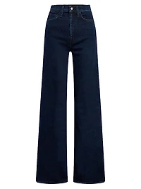 Petite Mia High-Rise Wide-Leg Jeans