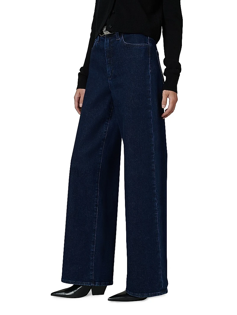 Petite Mia High-Rise Wide-Leg Jeans
