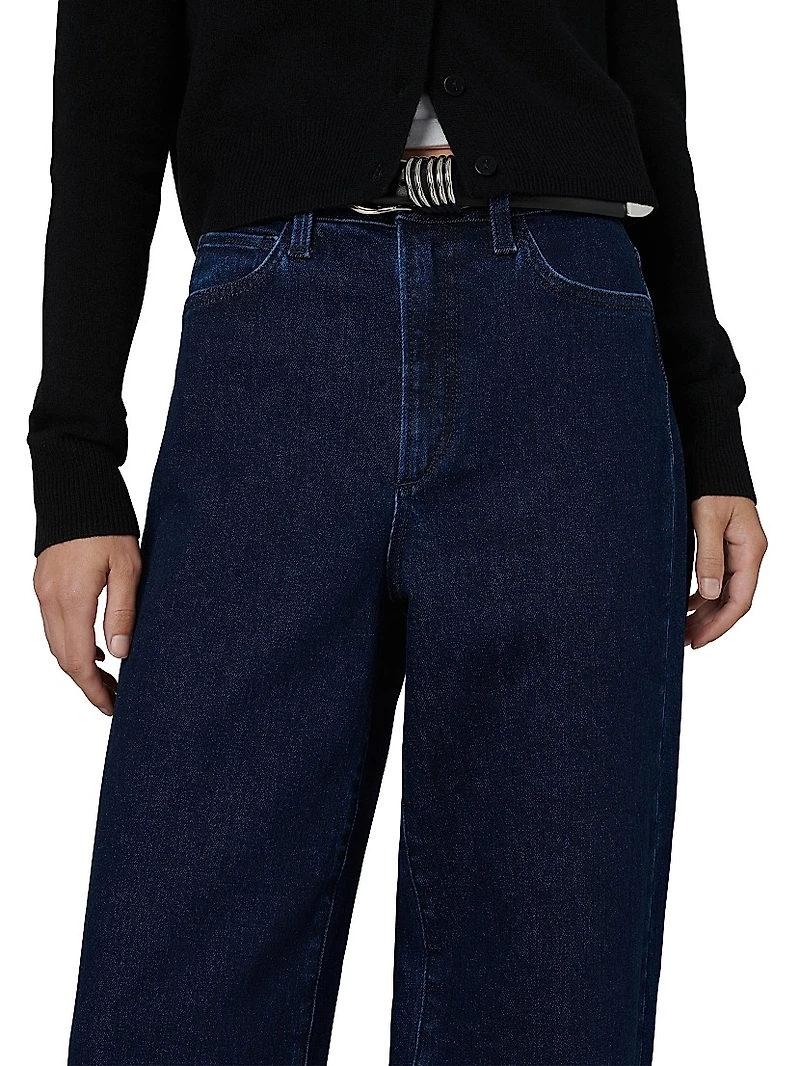 Petite Mia High-Rise Wide-Leg Jeans