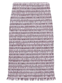 Checked Cotton Skirt
