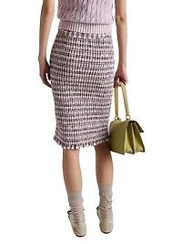 Checked Cotton Skirt