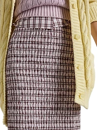 Checked Cotton Skirt