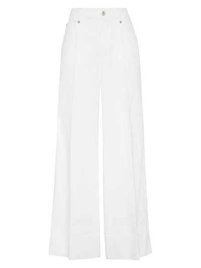 Garment Dyed Cotton and Linen Cover Loose Trousers