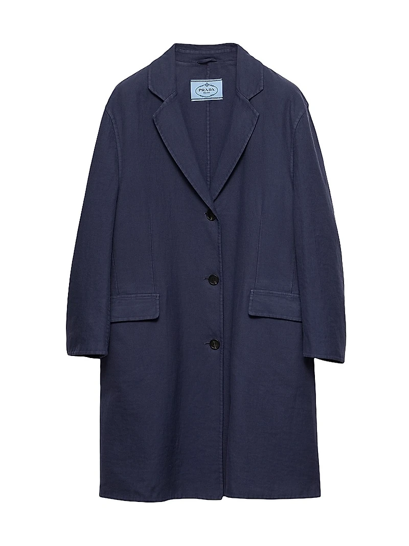 Single-Breasted Double Cotton Coat