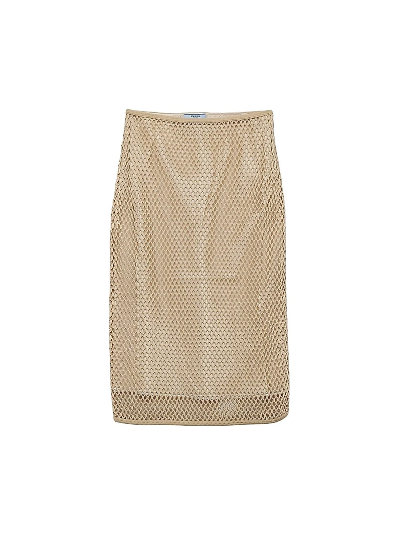 Cotton Mesh Skirt
