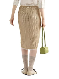 Cotton Mesh Skirt