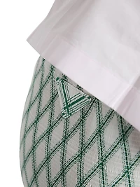 Cotton Skirt with Geometric Pattern