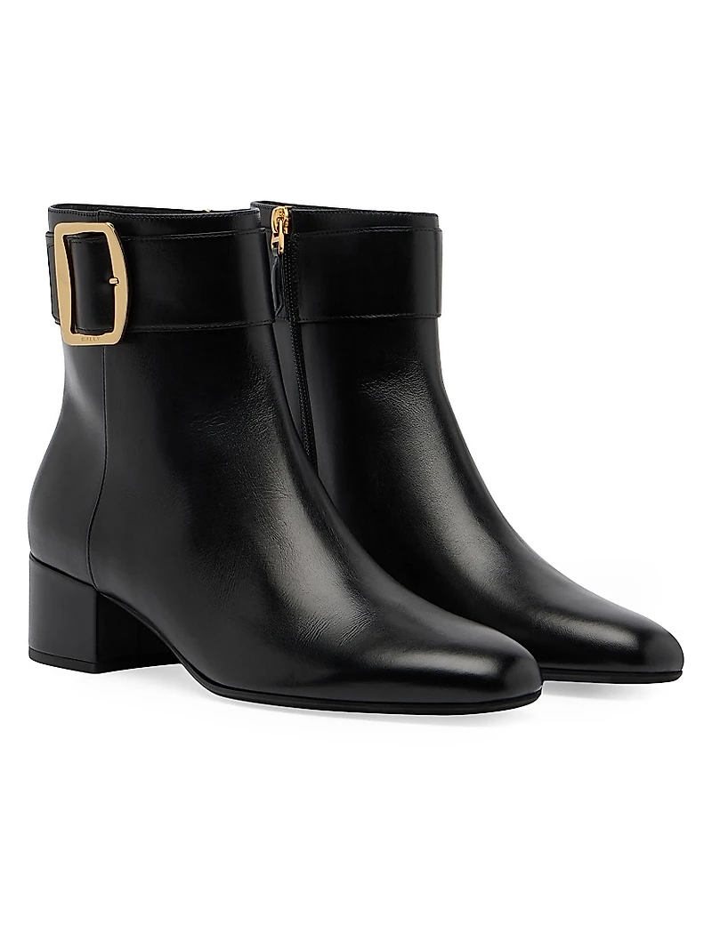 Bemeri 40MM Leather Ankle Boots