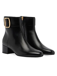 Bemeri 40MM Leather Ankle Boots