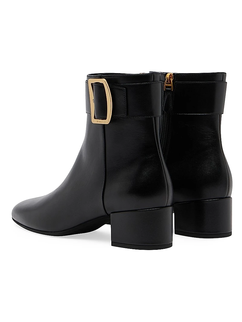 Bemeri 40MM Leather Ankle Boots