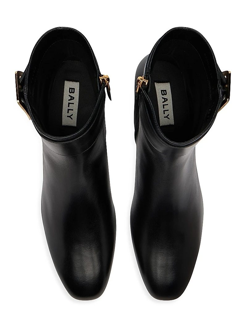 Bemeri 40MM Leather Ankle Boots