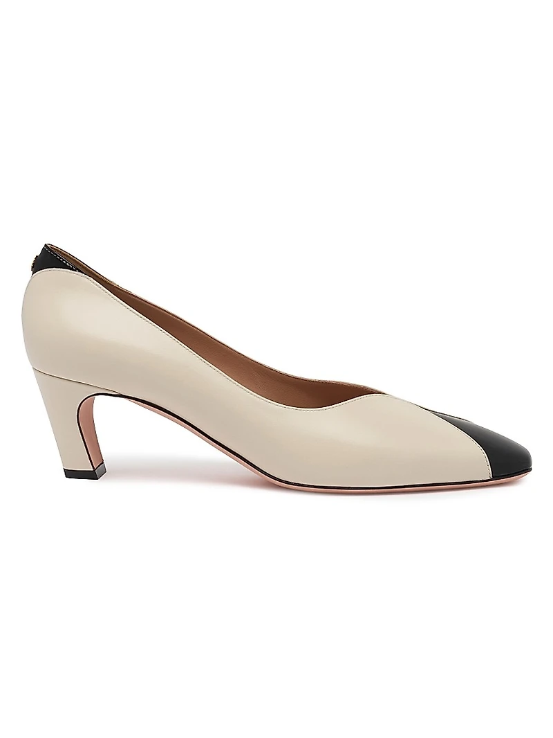 Samya 55MM Two-Tone Leather Pumps