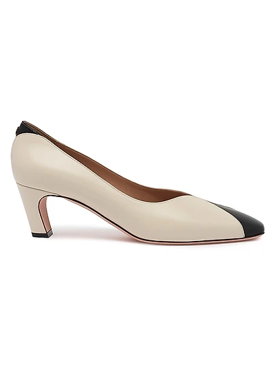Samya 55MM Two-Tone Leather Pumps