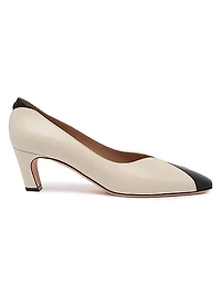 Samya 55MM Two-Tone Leather Pumps