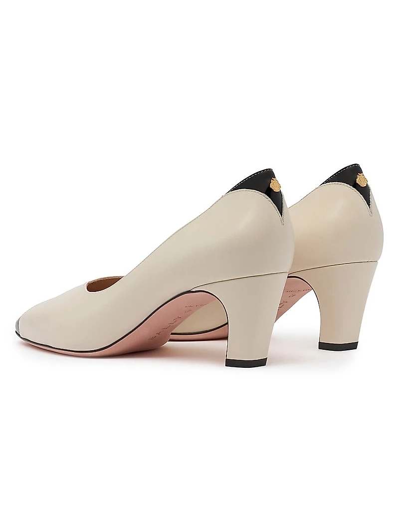 Samya 55MM Two-Tone Leather Pumps