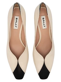 Samya 55MM Two-Tone Leather Pumps