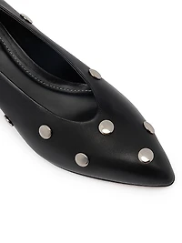 Aline 55MM Studded Leather Pumps