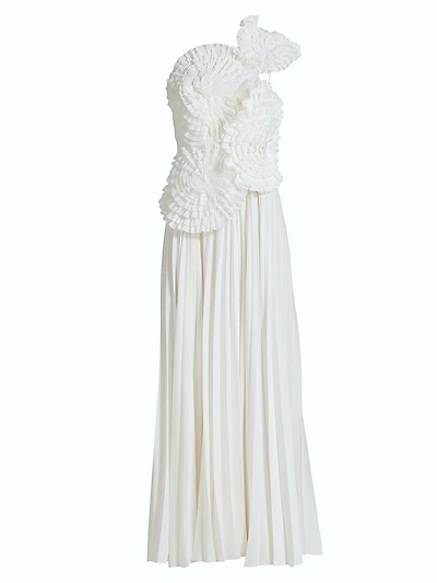 Trusley Pleated One-Shoulder Maxi Dress