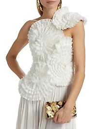 Trusley Pleated One-Shoulder Maxi Dress