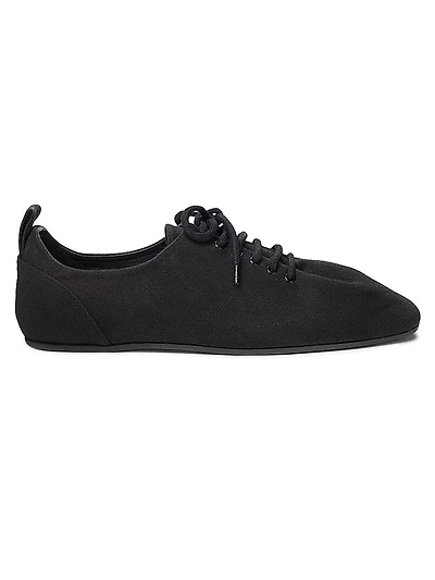 Canvas Square-Toe Sneakers