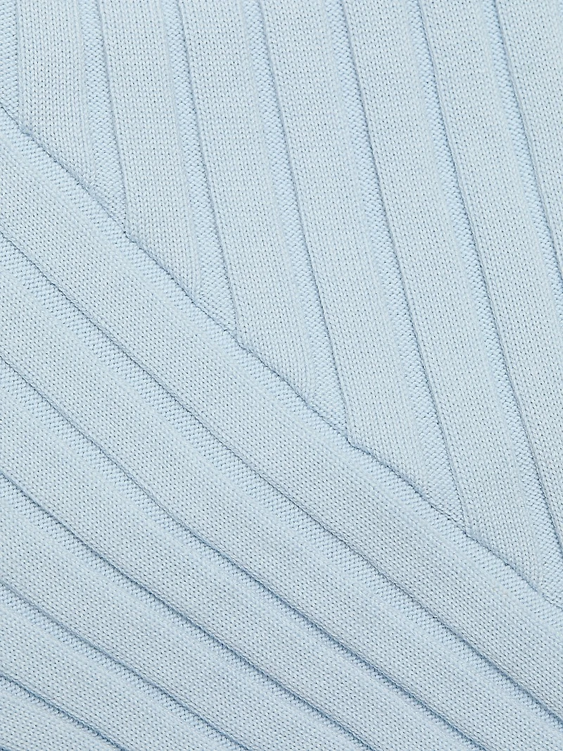 Textured Knit Long-Sleeve Top