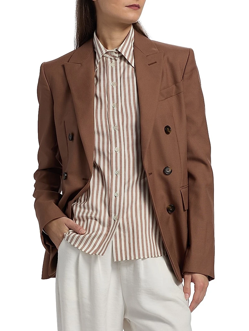 Silk Stripe Slim Shirt