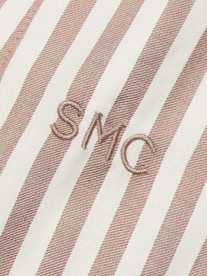 Silk Stripe Slim Shirt