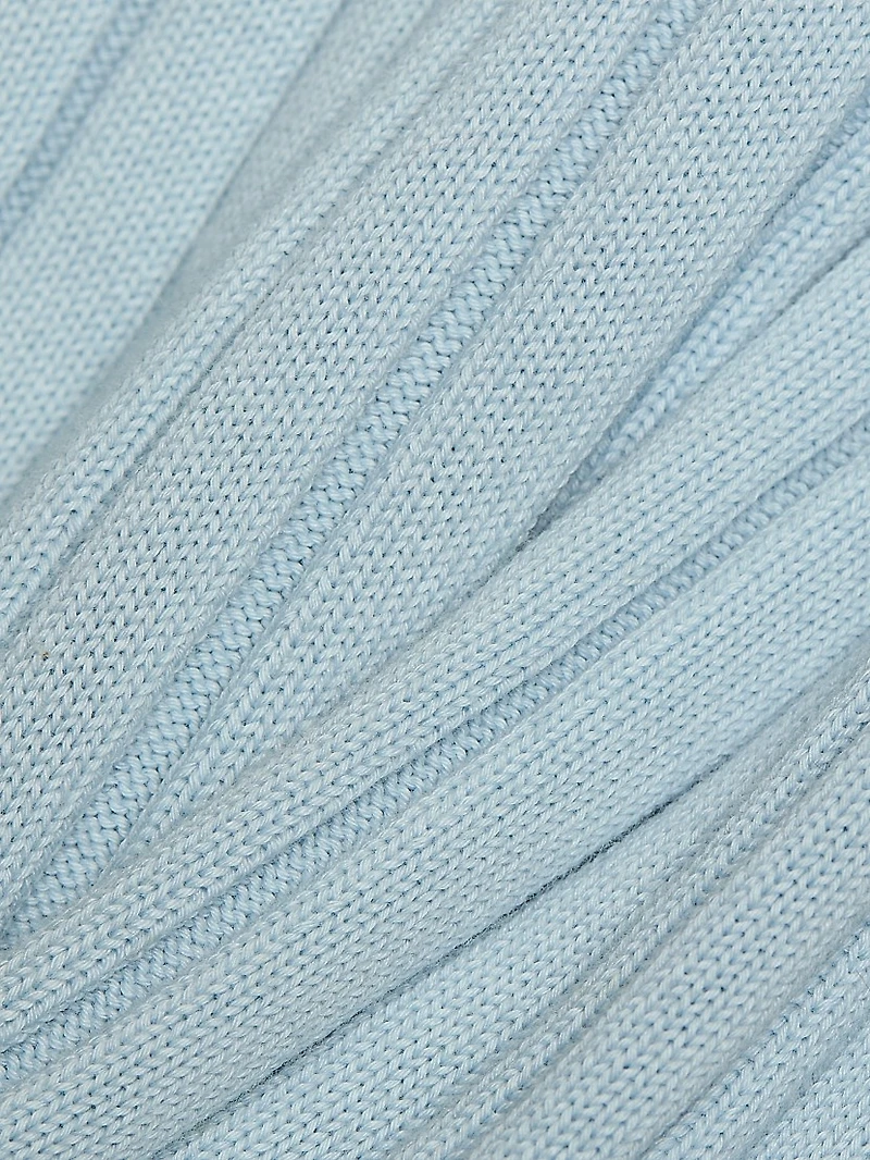 Textured Knit Midi-Skirt