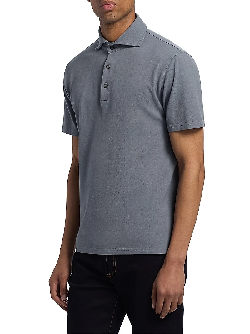 COLLECTION Knit Piqué Polo Shirt