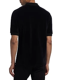 COLLECTION Velvet Knit Polo Shirt