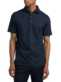 COLLECTION Birdseye Short-Sleeve Polo Shirt