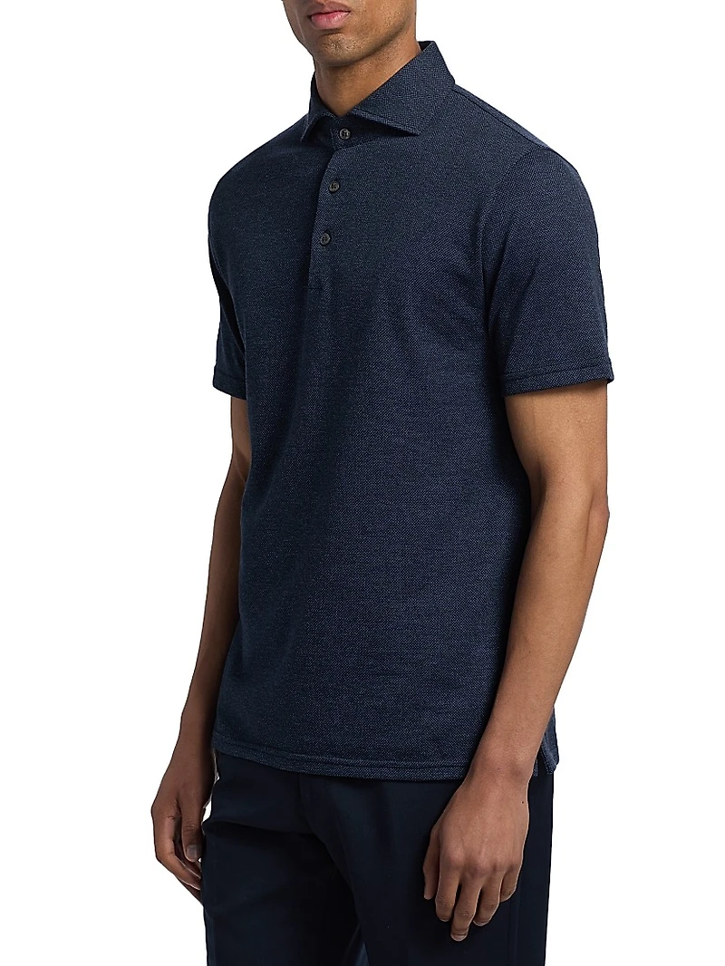 COLLECTION Birdseye Short-Sleeve Polo Shirt