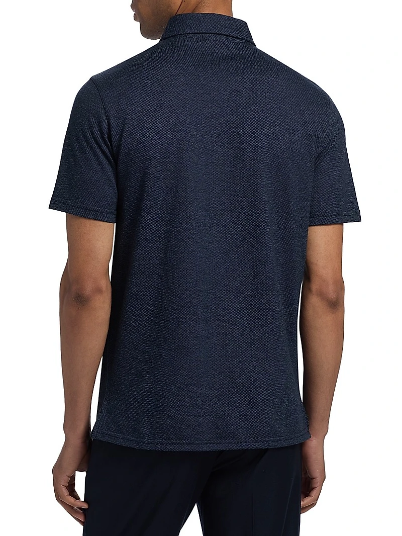 COLLECTION Birdseye Short-Sleeve Polo Shirt