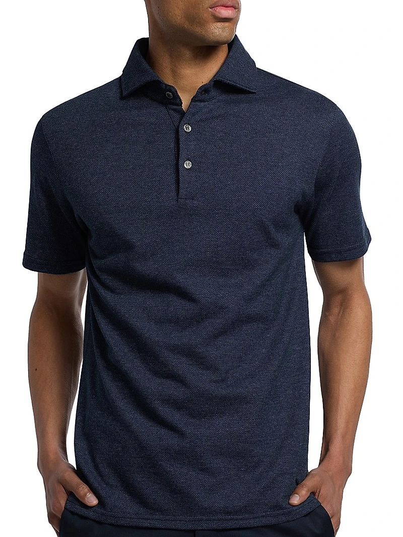 COLLECTION Birdseye Short-Sleeve Polo Shirt