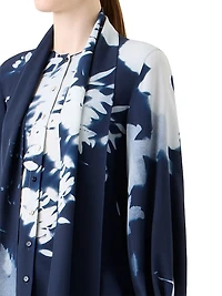 Wildflower Print Silk Crêpe Blouse