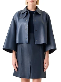 Dalia Leather Shacket