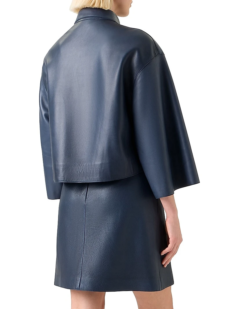 Dalia Leather Shacket