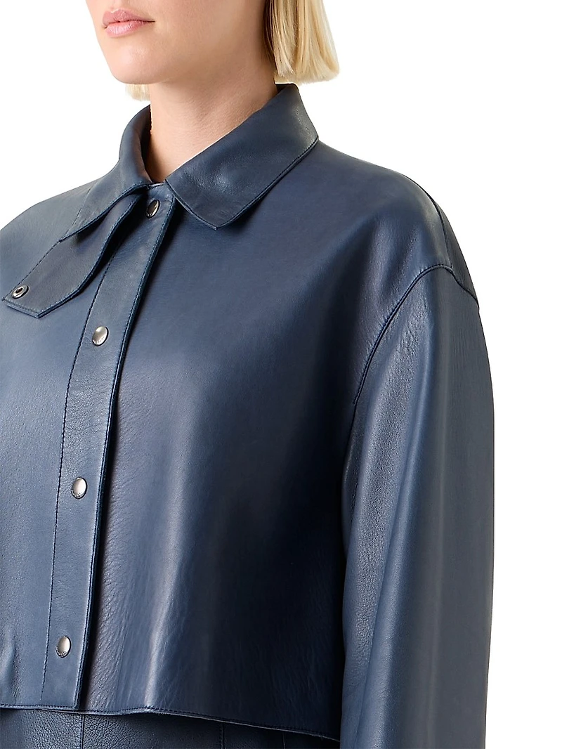 Dalia Leather Shacket