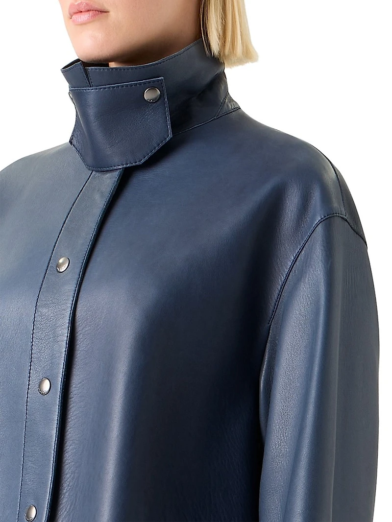 Dalia Leather Shacket