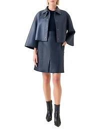 Dalia Leather Shacket